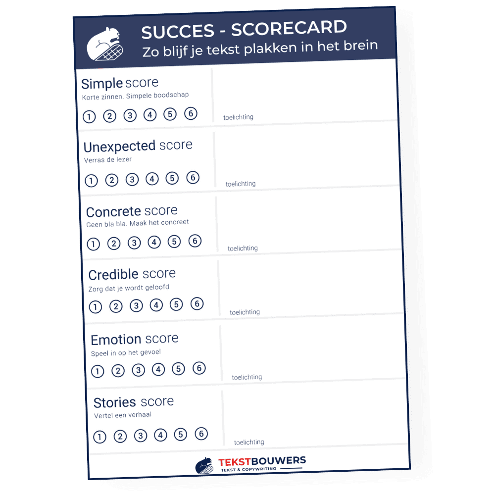 Succes scorecard